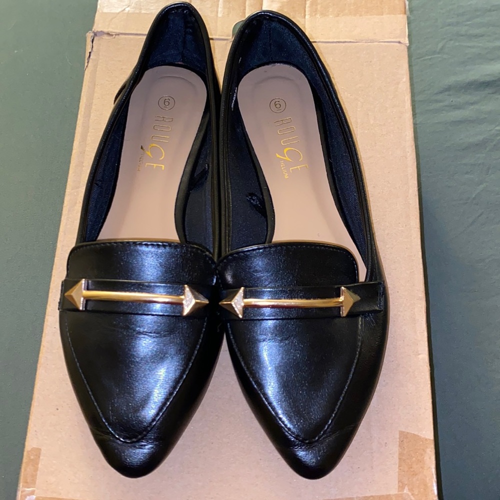 Rouge Black Flats